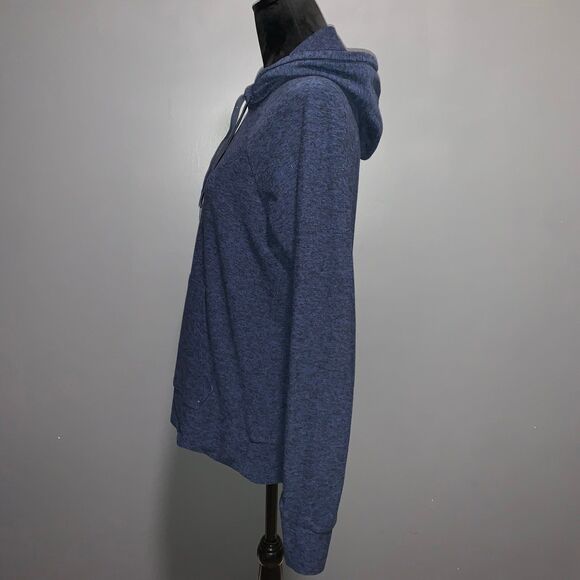 Outdoor Voices Women’s Hooded Pullover Top Large Blue Grey - Picture 5 of 9